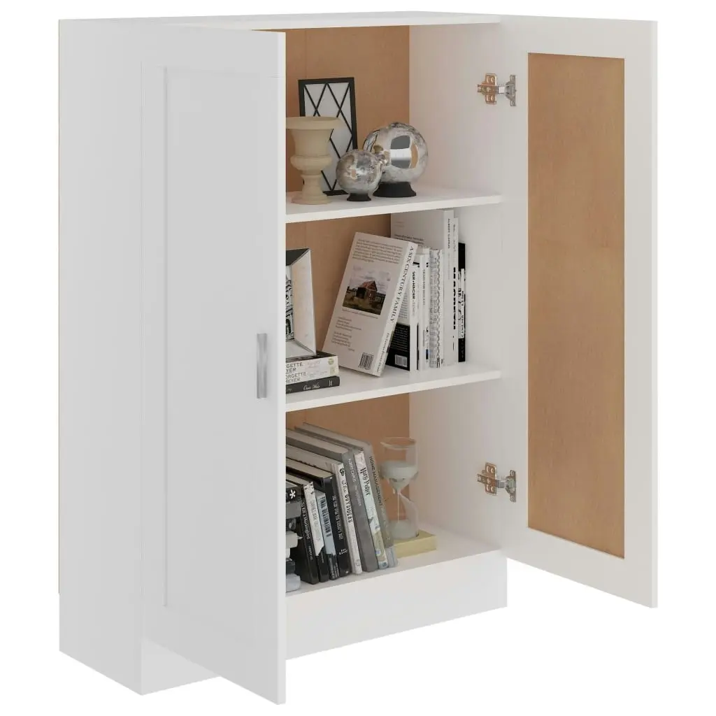 Book Cabinet White 82.5x30.5x115 cm Engineered Wood 802714