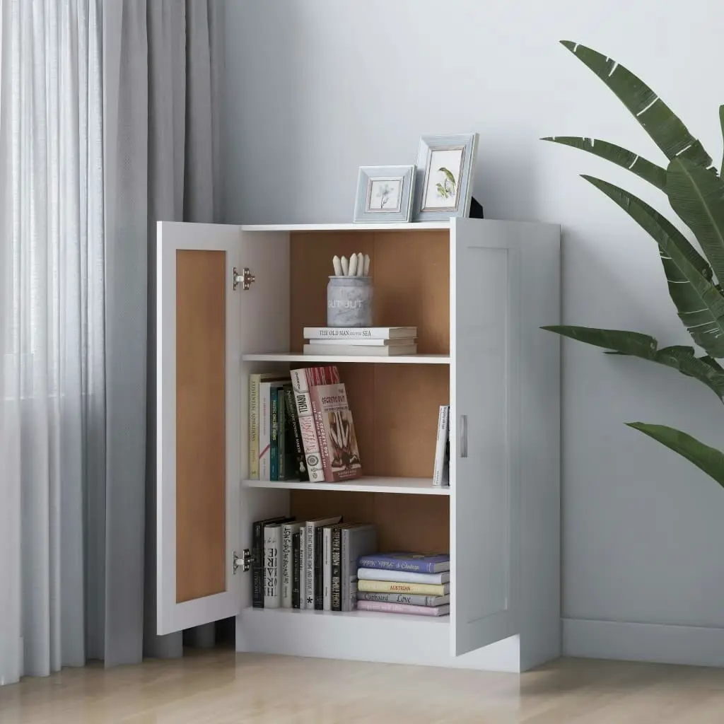 Book Cabinet White 82.5x30.5x115 cm Engineered Wood 802714