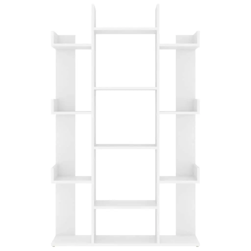 Book Cabinet White 86x25.5x140 cm Engineered Wood 808900