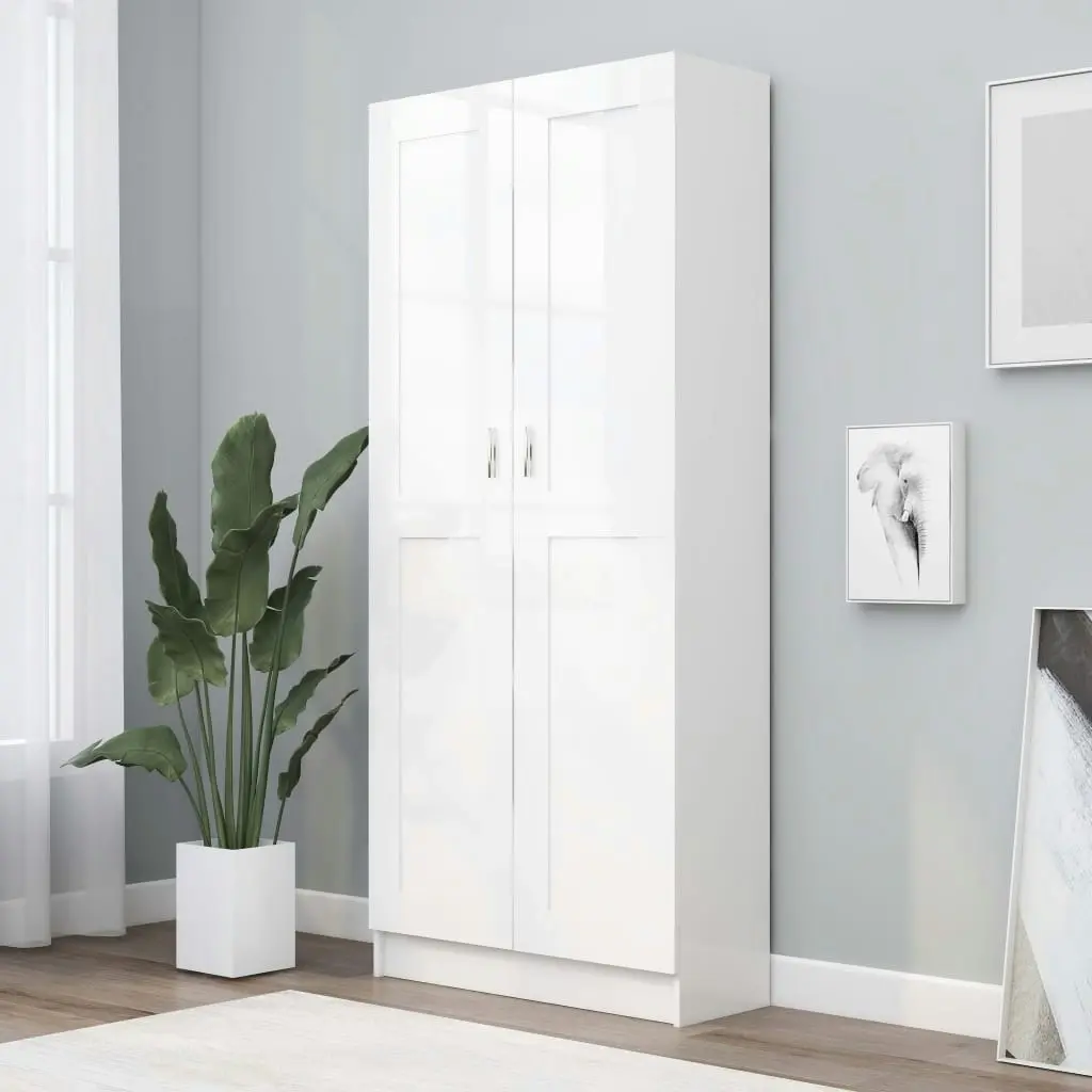 Book Cabinet White 82.5x30.5x185.5 cm Engineered Wood 802732