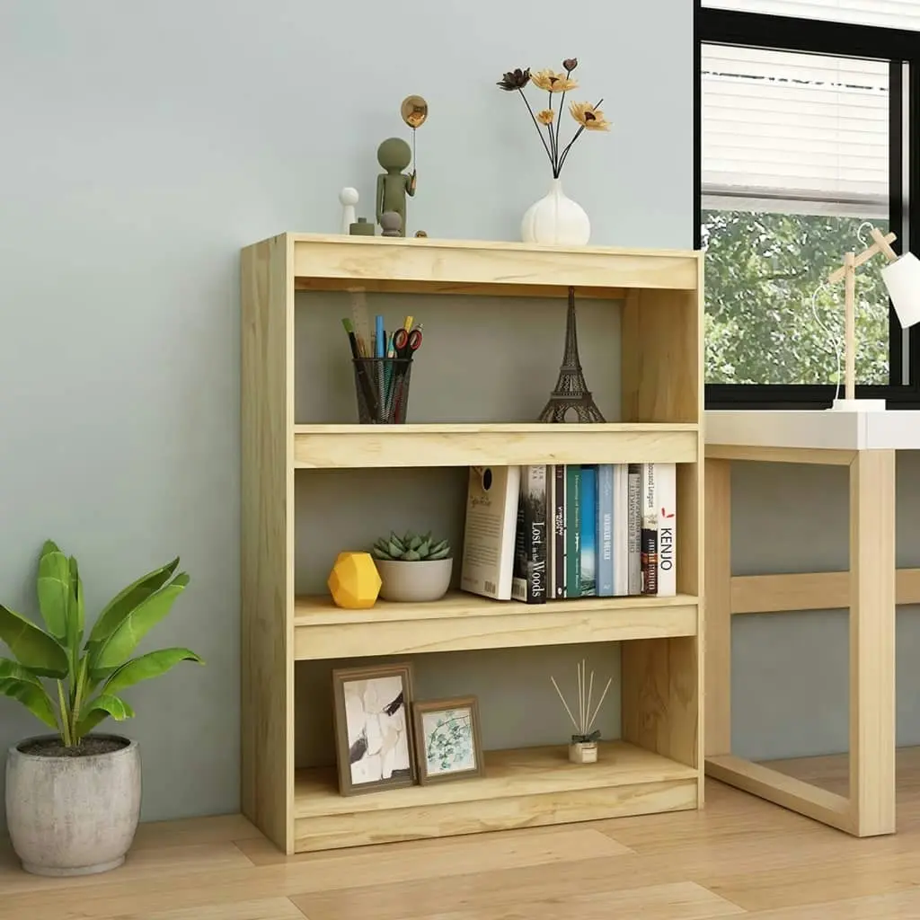 Book Cabinet/Room Divider 100x30x103 cm Solid Pinewood 808213