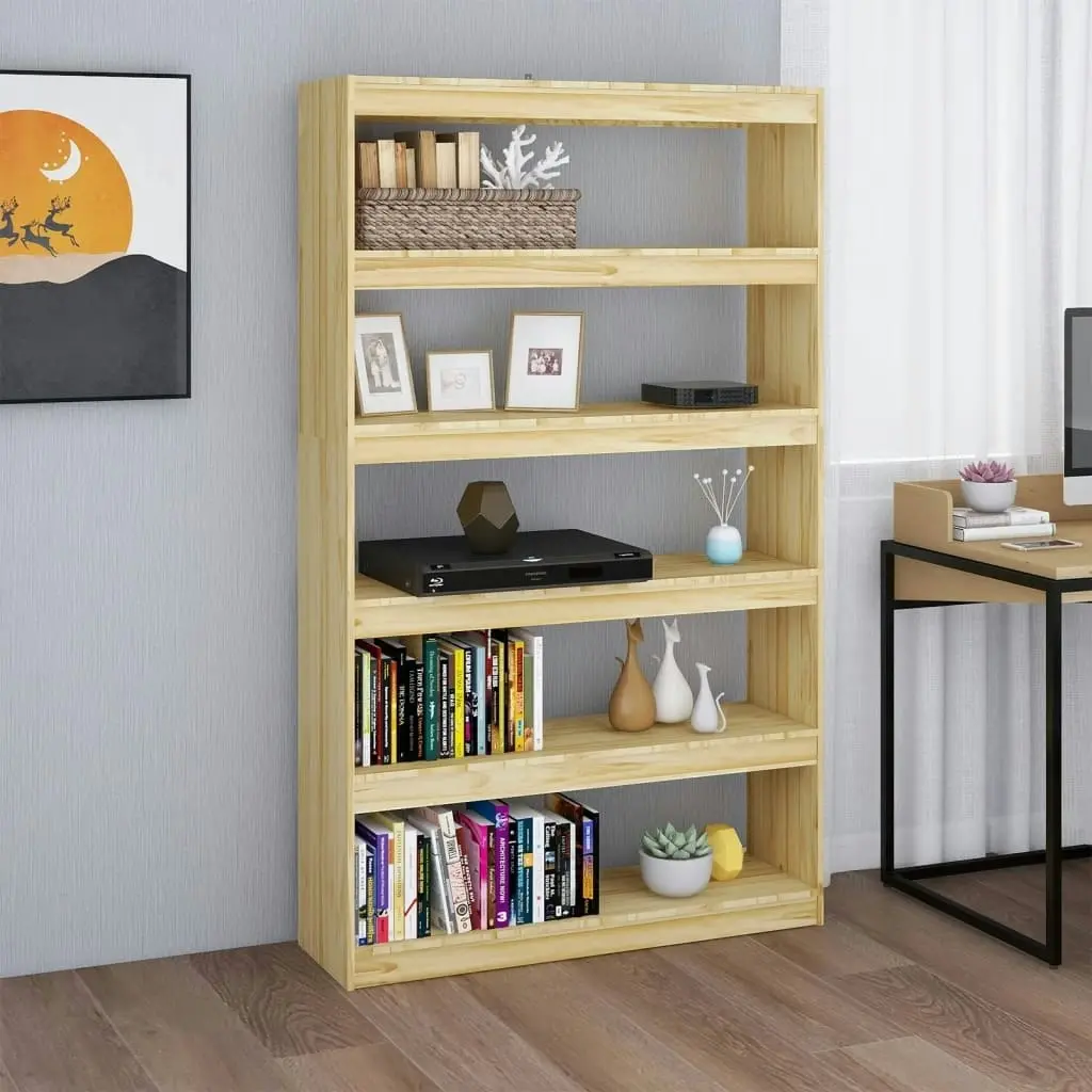 Book Cabinet/Room Divider 100x30x167.5 cm Solid Pinewood 808223