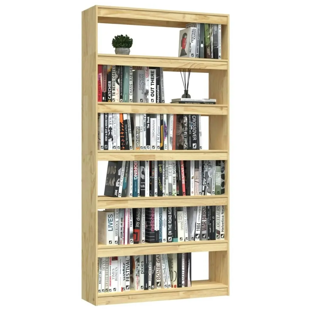 Book Cabinet/Room Divider 100x30x200 cm Solid Pinewood 808228