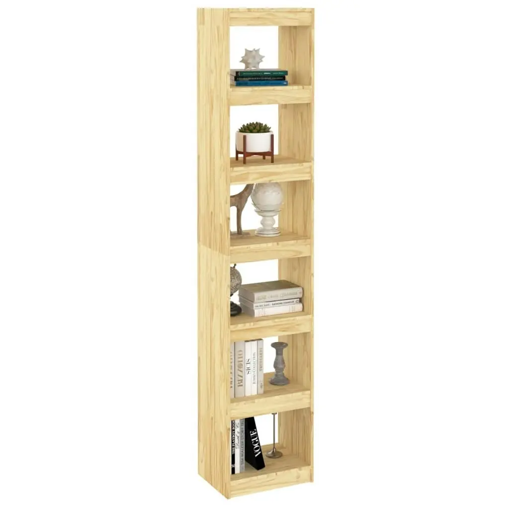 Book Cabinet/Room Divider 40x30x199 cm Solid Pinewood 808153