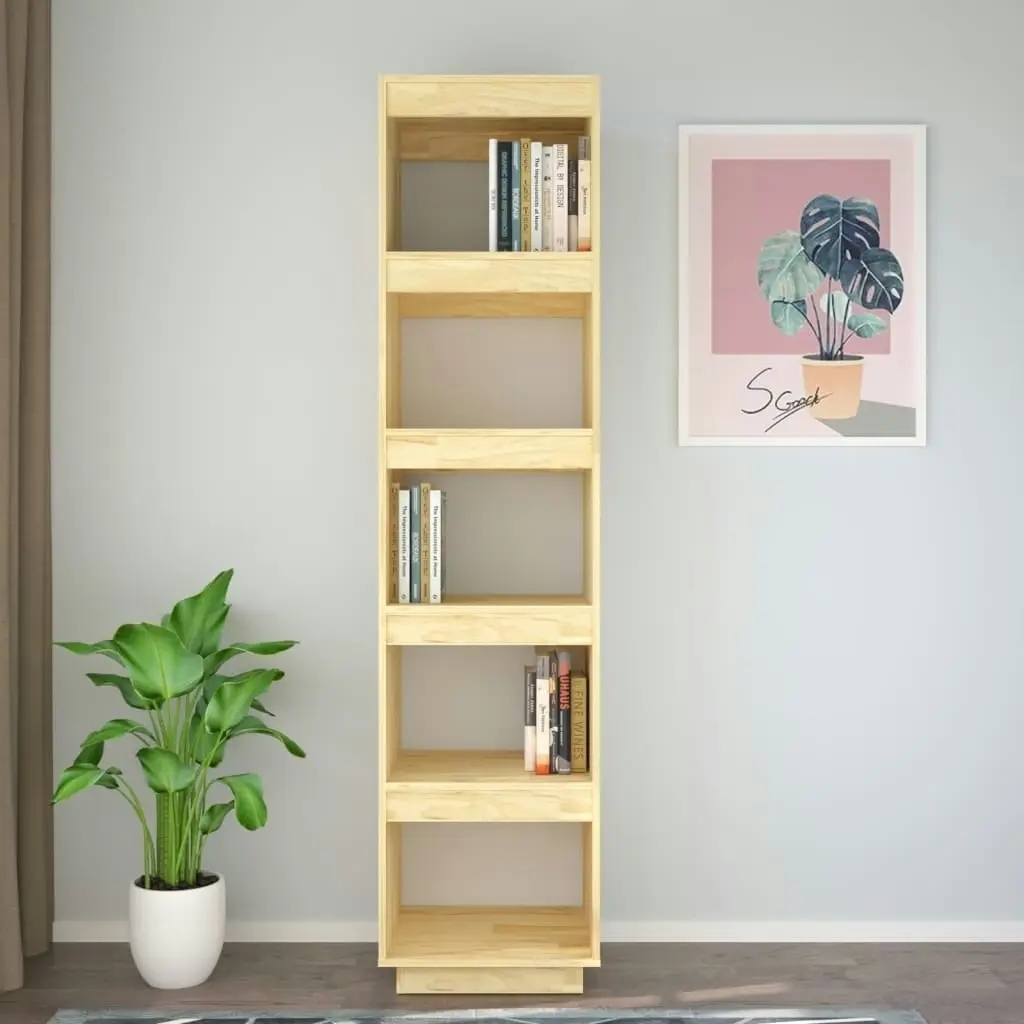 Book Cabinet/Room Divider 40x35x167 cm Solid Pinewood 810854