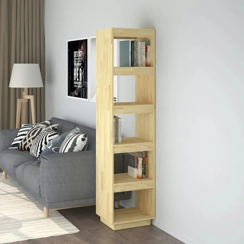 Book Cabinet/Room Divider 40x35x167 cm Solid Pinewood 810854