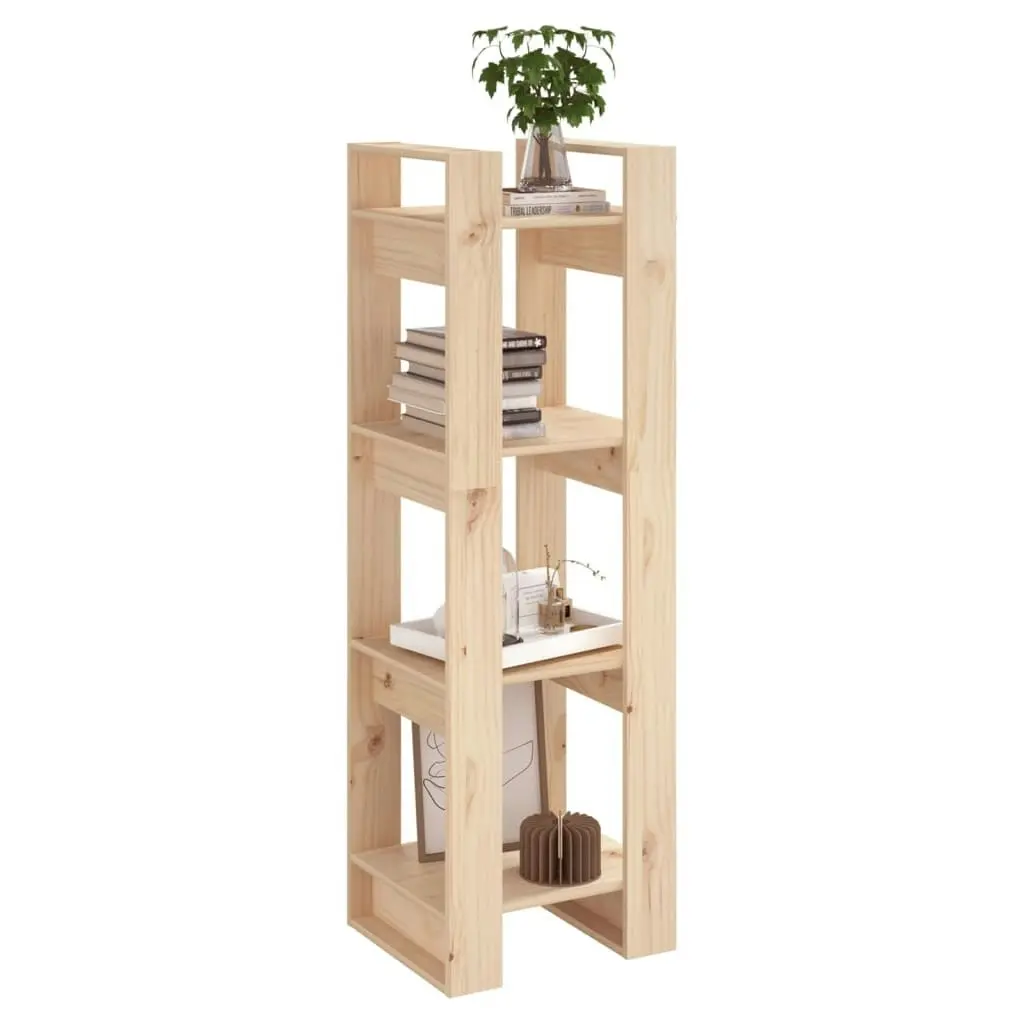 Book Cabinet/Room Divider 41x35x125 cm Solid Wood Pine 813864