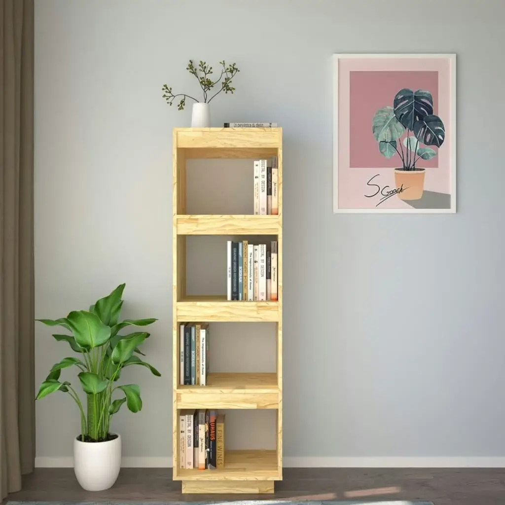 Book Cabinet/Room Divider 40x35x135 cm Solid Pinewood 810849