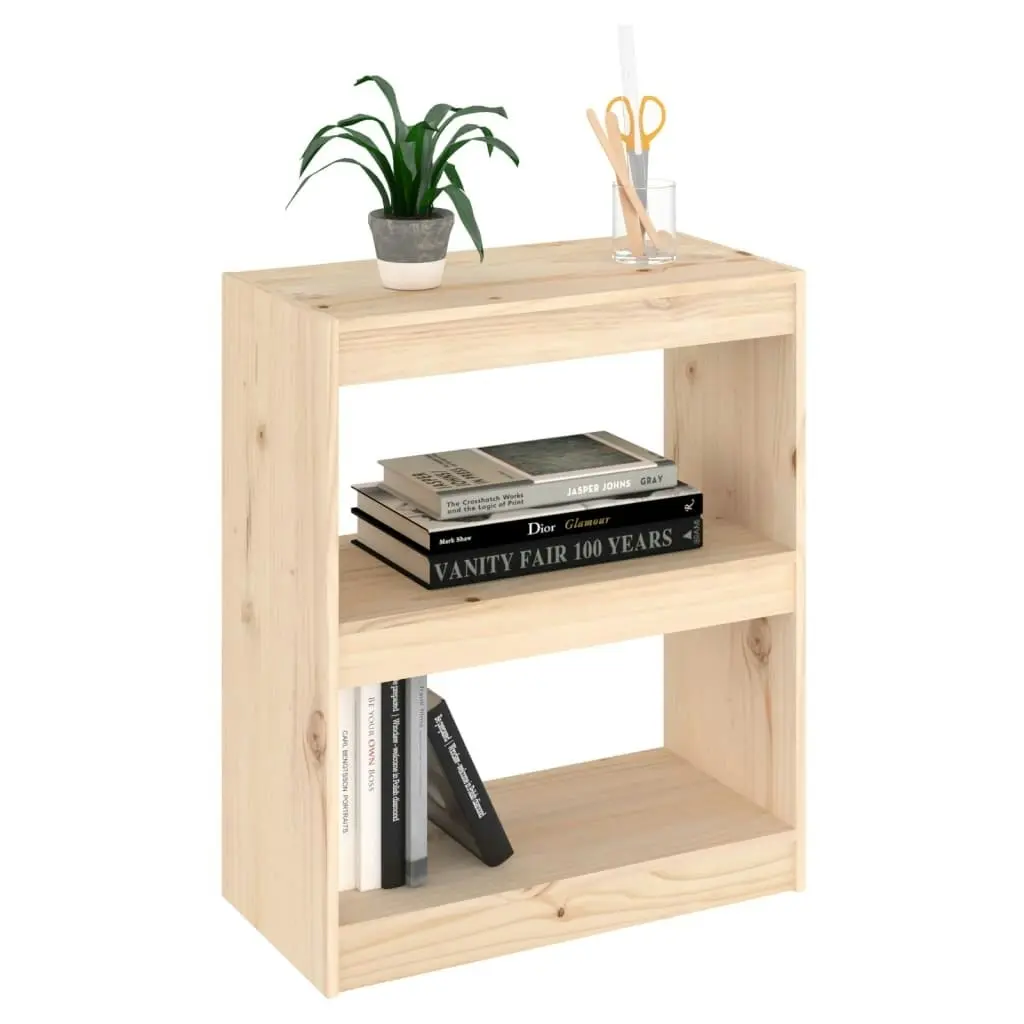 Book Cabinet/Room Divider 60x30x71.5 cm Solid Wood Pine 808158