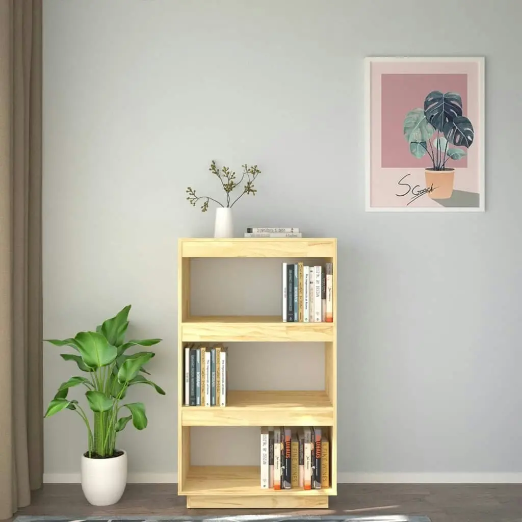 Book Cabinet/Room Divider 60x35x103 cm Solid Pinewood 810864