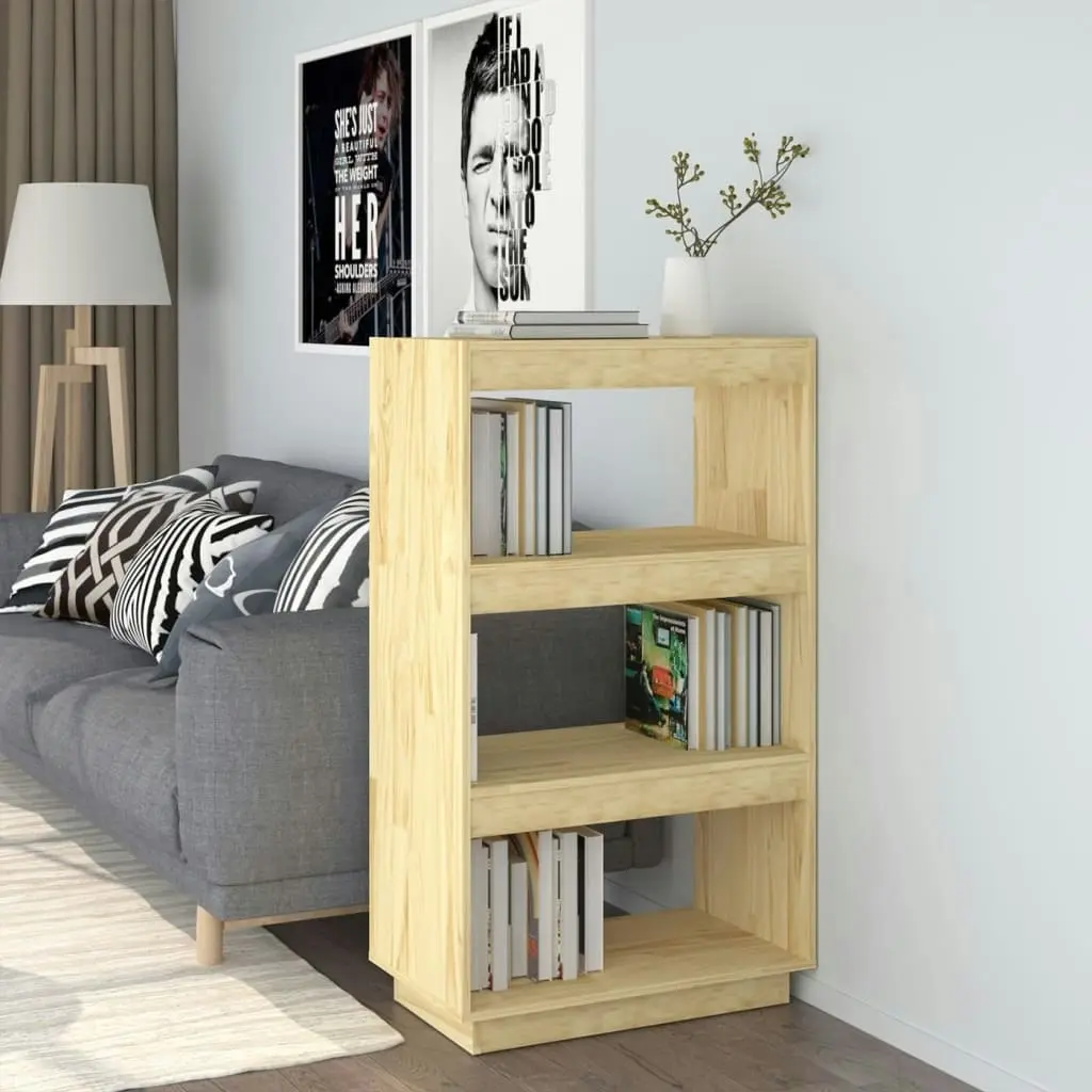 Book Cabinet/Room Divider 60x35x103 cm Solid Pinewood 810864