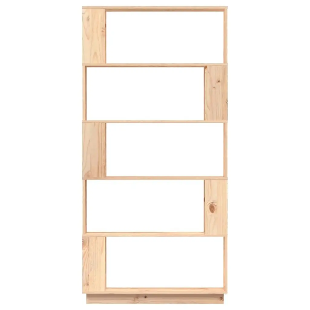 Book Cabinet/Room Divider 80x25x163.5 cm Solid Wood Pine 814064