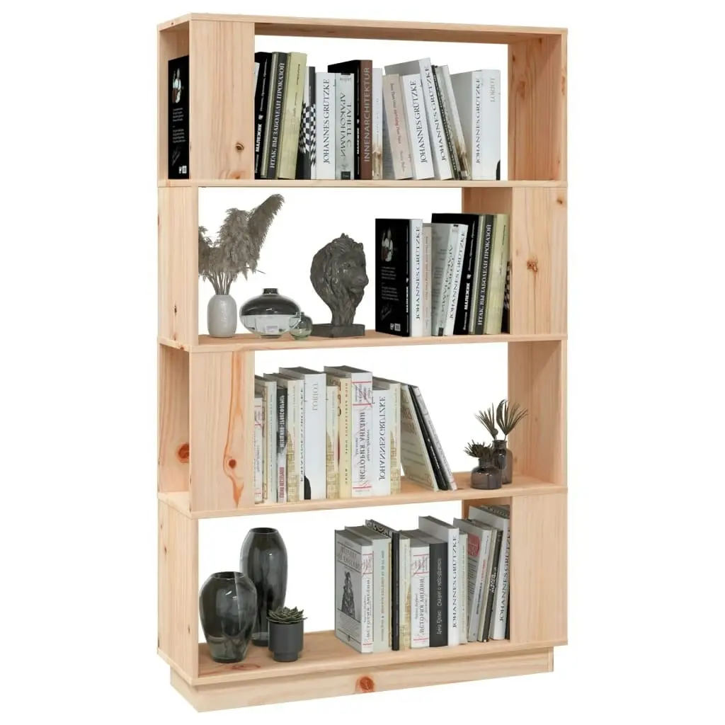 Book Cabinet/Room Divider 80x25x132 cm Solid Wood Pine 814059