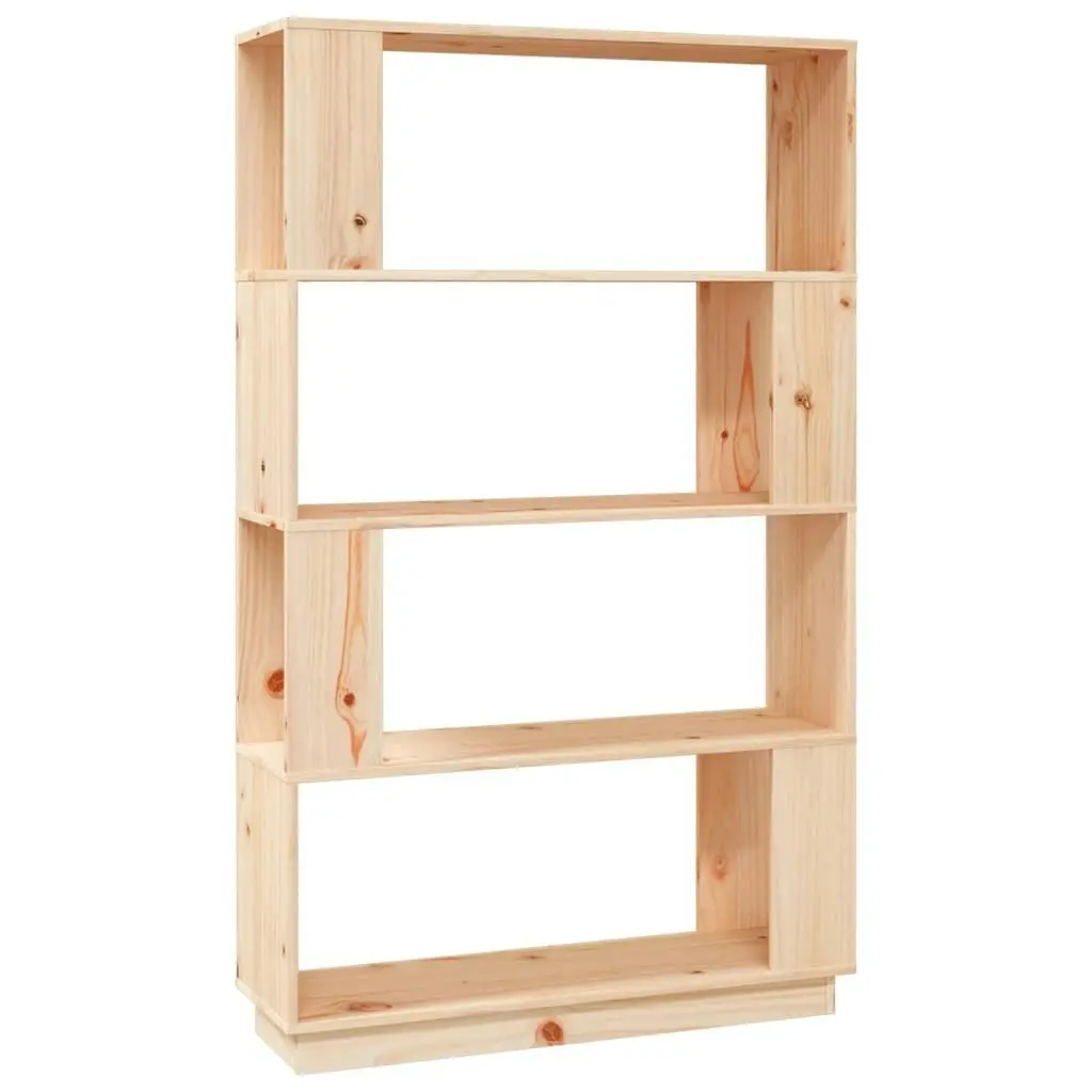 Book Cabinet/Room Divider 80x25x132 cm Solid Wood Pine 814059