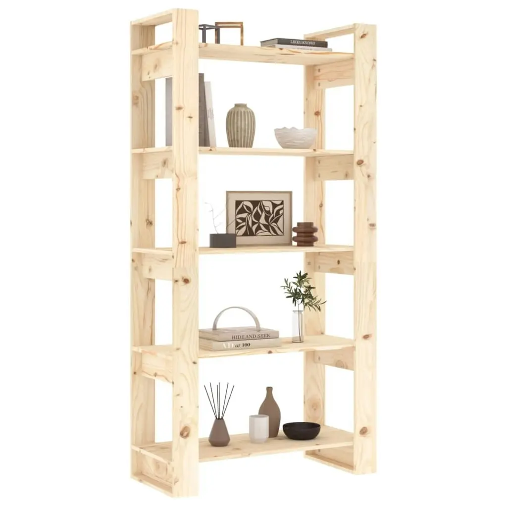 Book Cabinet/Room Divider 80x35x160 cm Solid Wood 813909