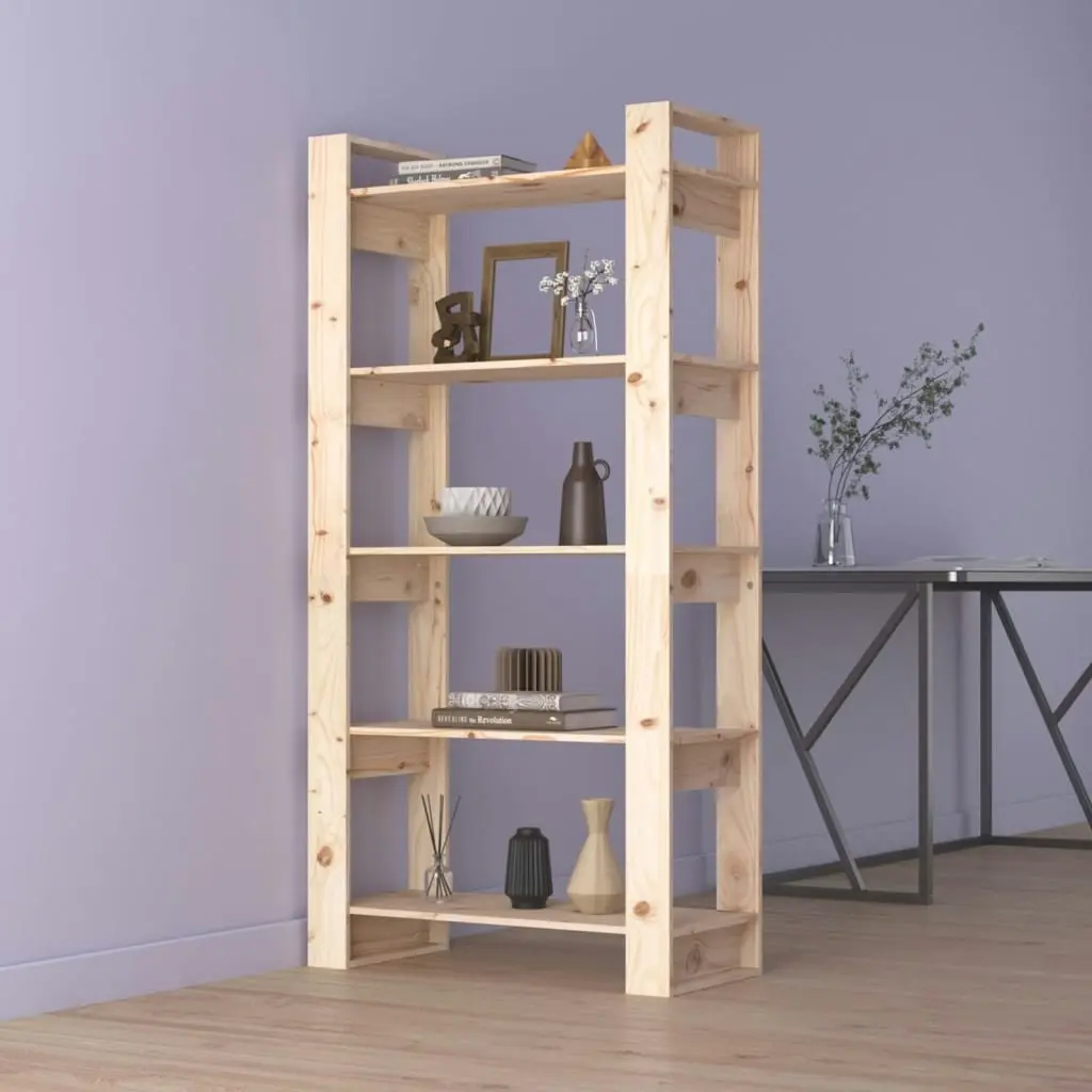 Book Cabinet/Room Divider 80x35x160 cm Solid Wood 813909