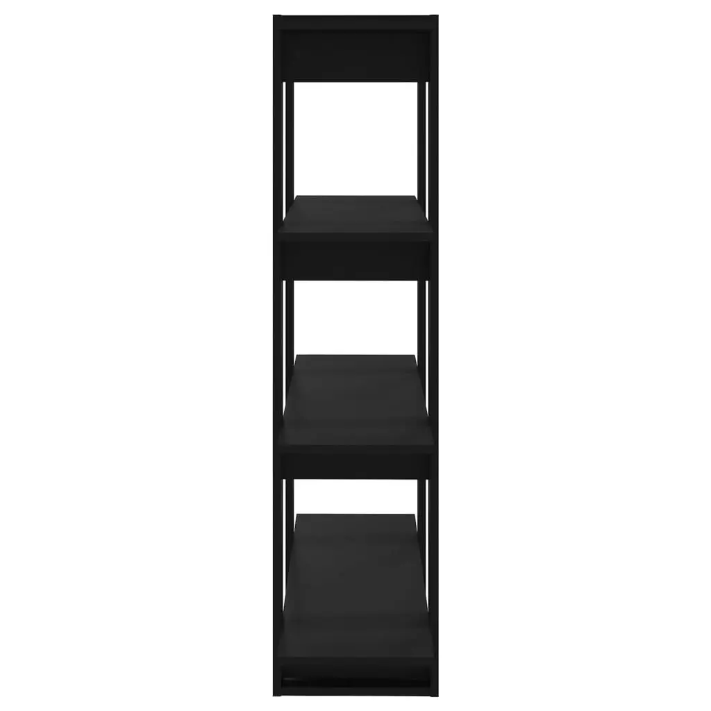 Book Cabinet/Room Divider Black 100x30x123.5 cm 811539