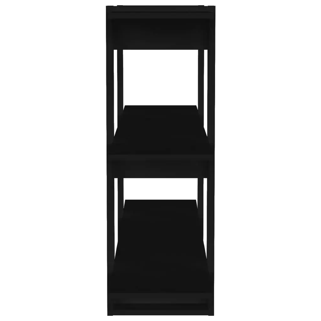 Book Cabinet/Room Divider Black 100x30x87 cm 811548