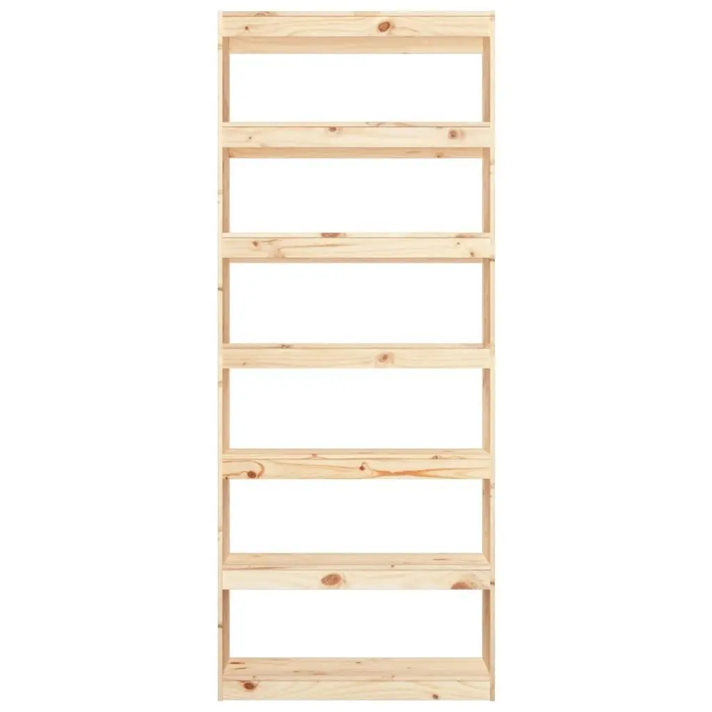 Book Cabinet/Room Divider 80x30x199.5 cm Solid Wood Pine 808203