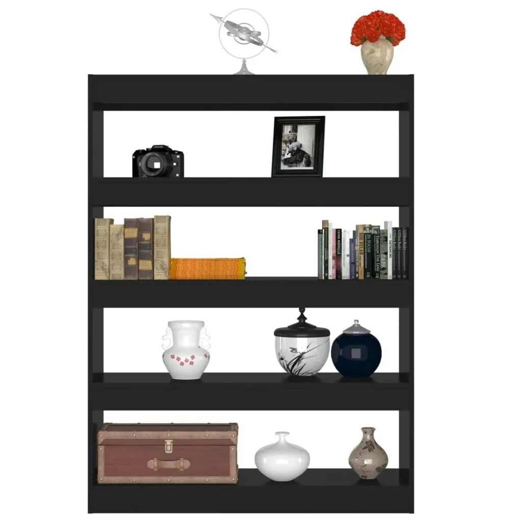 Book Cabinet/Room Divider Black 100x30x135 cm 811755