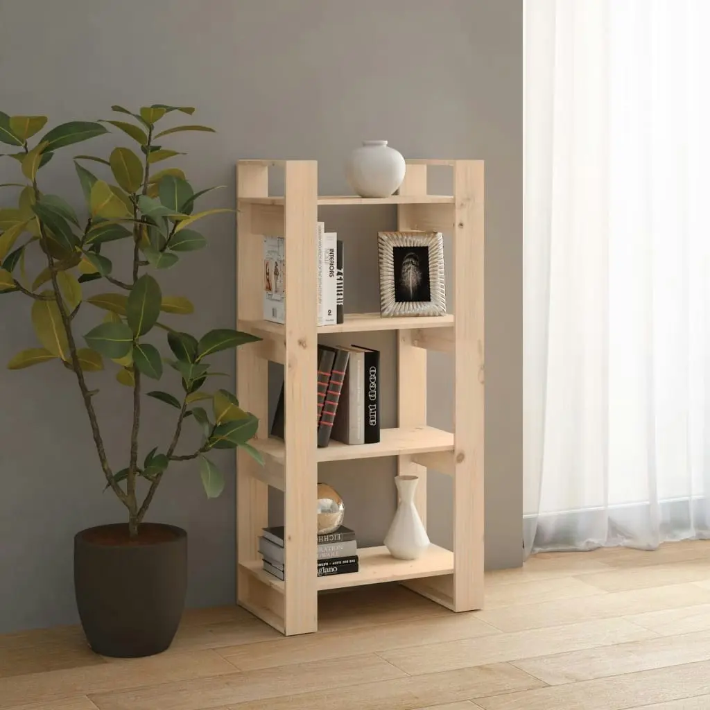 Book Cabinet/Room Divider 60x35x125 cm Solid Wood 813884