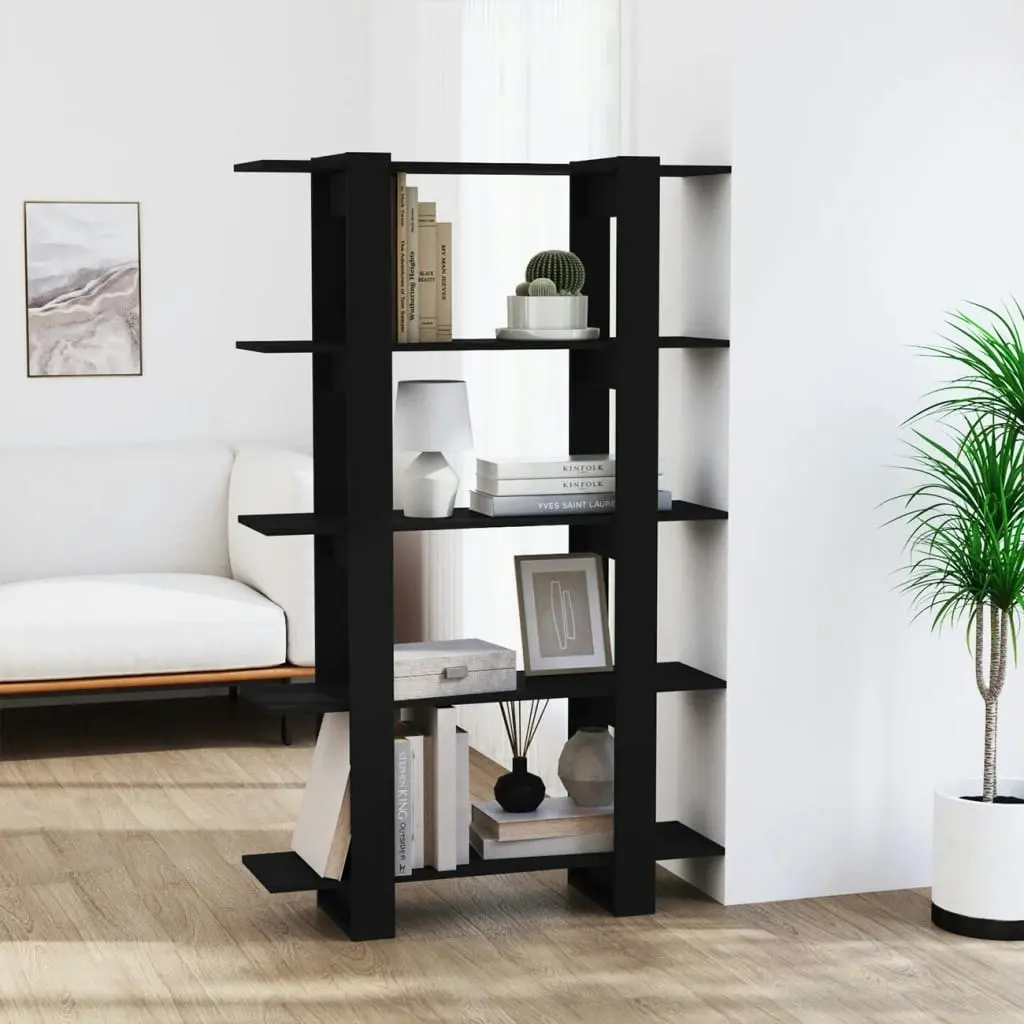 Book Cabinet/Room Divider Black 100x30x160 cm 811530