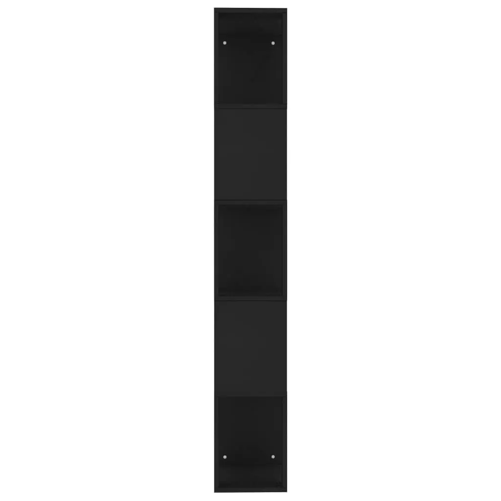 Book Cabinet/Room Divider Black 45x24x159 cm Engineered Wood 800109