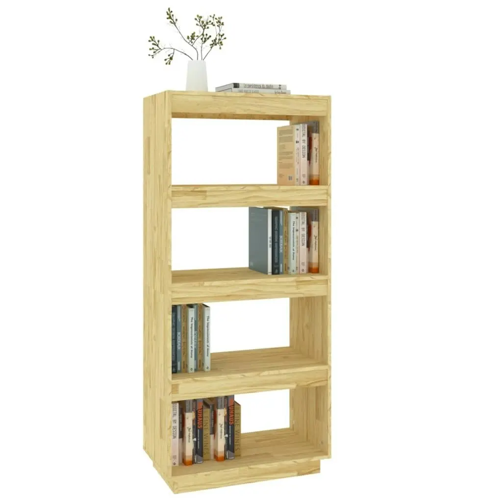 Book Cabinet/Room Divider 60x35x135 cm Solid Pinewood 810869