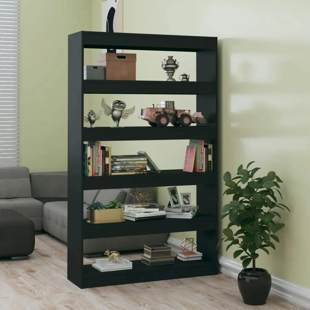 Book Cabinet/Room Divider Black 100x30x166 cm 811764