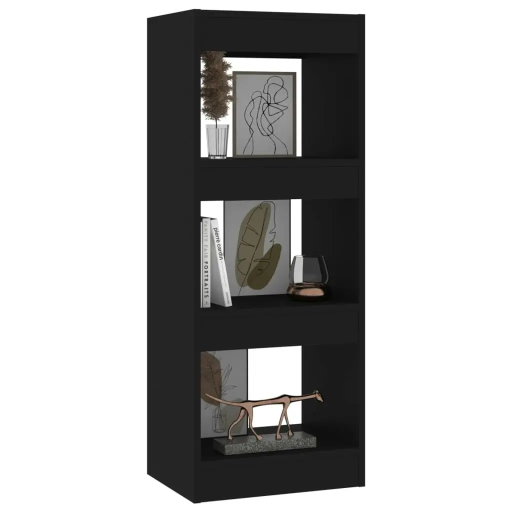 Book Cabinet/Room Divider Black 40x30x103 cm Engineered Wood 811611