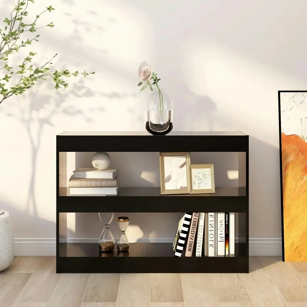 Book Cabinet/Room Divider Black 100x30x72 cm 811737