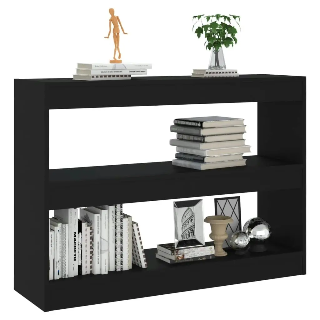 Book Cabinet/Room Divider Black 100x30x72 cm 811737