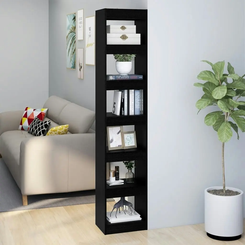 Book Cabinet/Room Divider Black 40x30x198 cm 811638