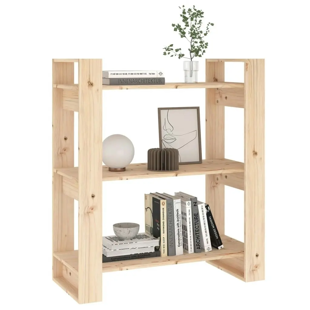 Book Cabinet/Room Divider 80x35x91 cm Solid Wood Pine 813899