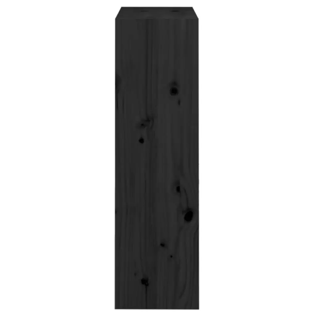 Book Cabinet/Room Divider Black 60x30x103.5 cm Solid Wood Pine 808167