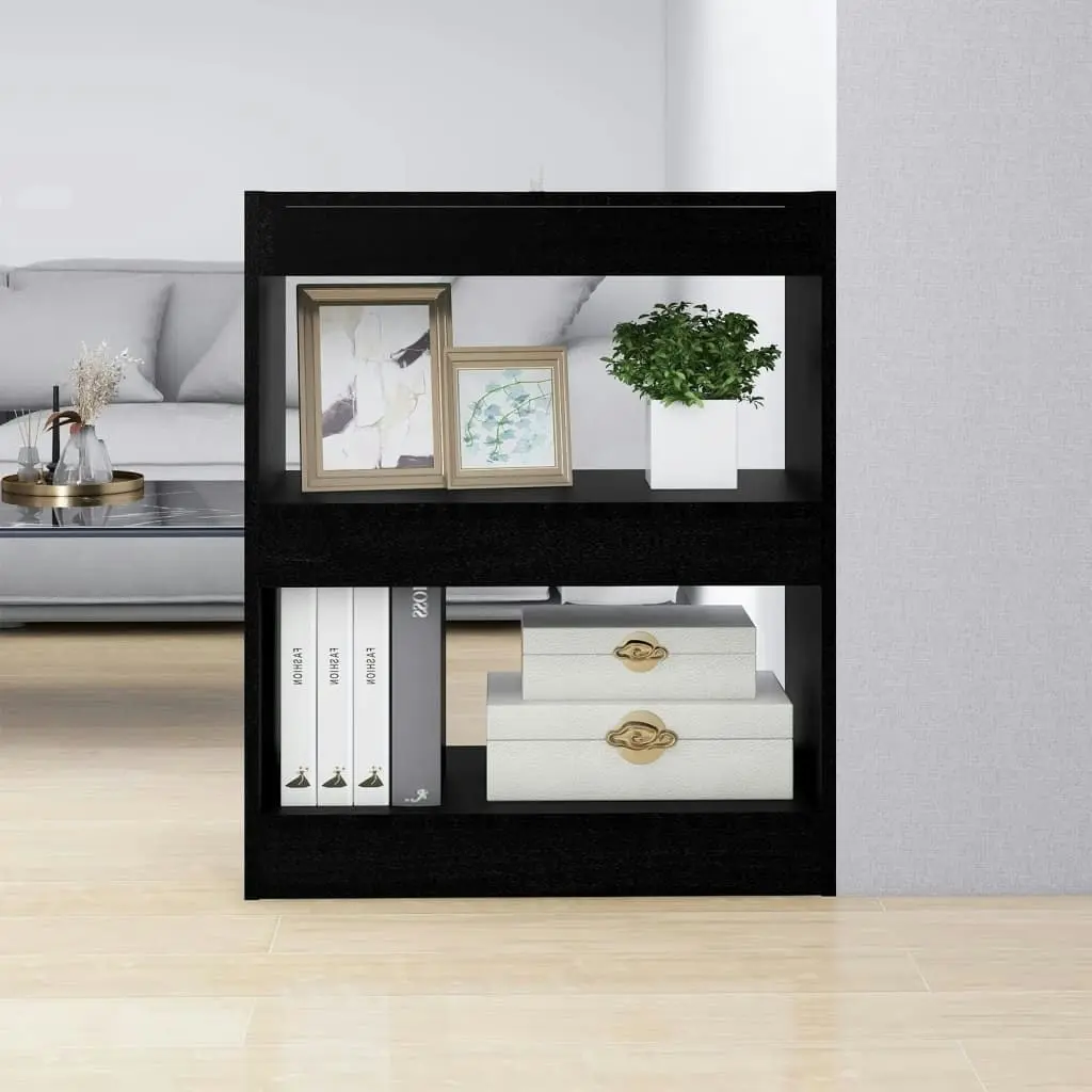 Book Cabinet/Room Divider Black 60x30x72 cm 811647