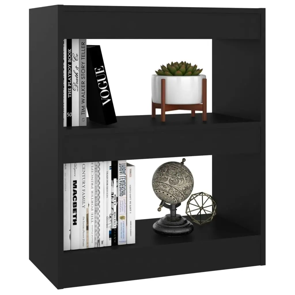 Book Cabinet/Room Divider Black 60x30x72 cm 811647