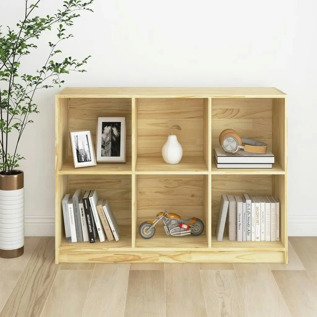 Book Cabinet 104x33x76 cm Solid Pinewood 809966