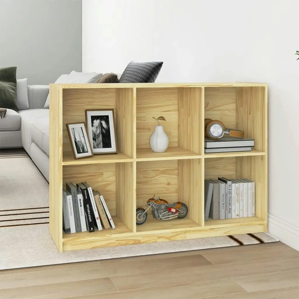 Book Cabinet 104x33x76 cm Solid Pinewood 809966