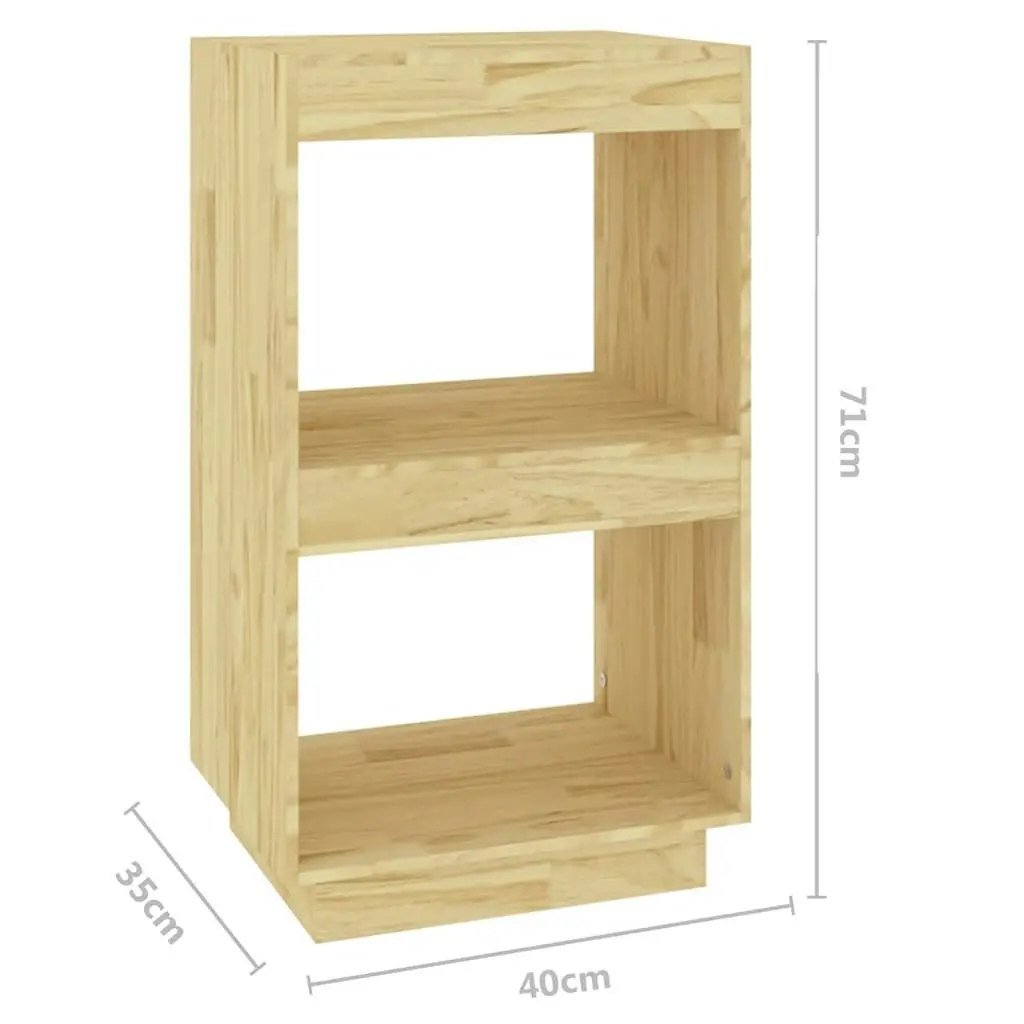 Book Cabinet 40x35x71 cm Solid Pinewood 810839