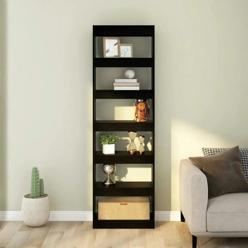 Book Cabinet/Room Divider Black 60x30x198 cm 811683