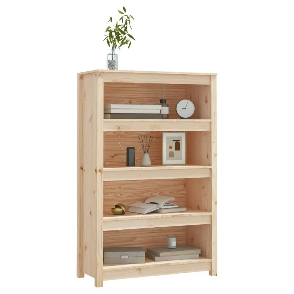 Book Cabinet 80x35x126 cm Solid Wood Pine 821684