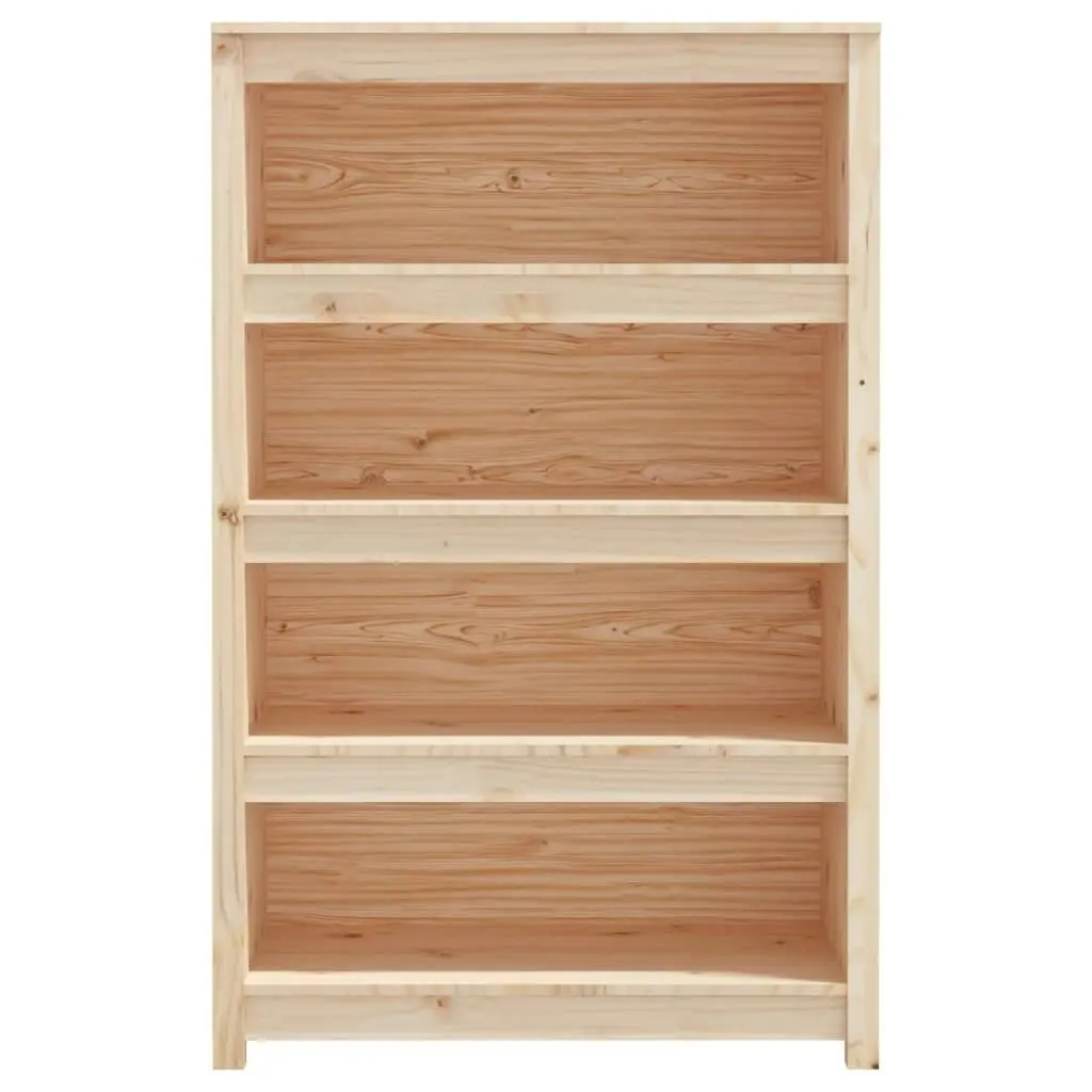 Book Cabinet 80x35x126 cm Solid Wood Pine 821684