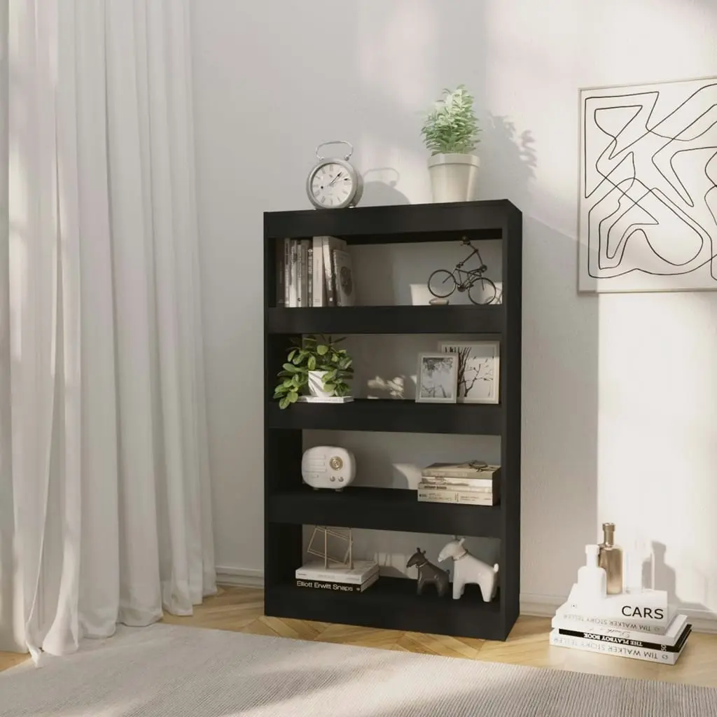 Book Cabinet/Room Divider Black 80x30x135 cm Engineered Wood 811710