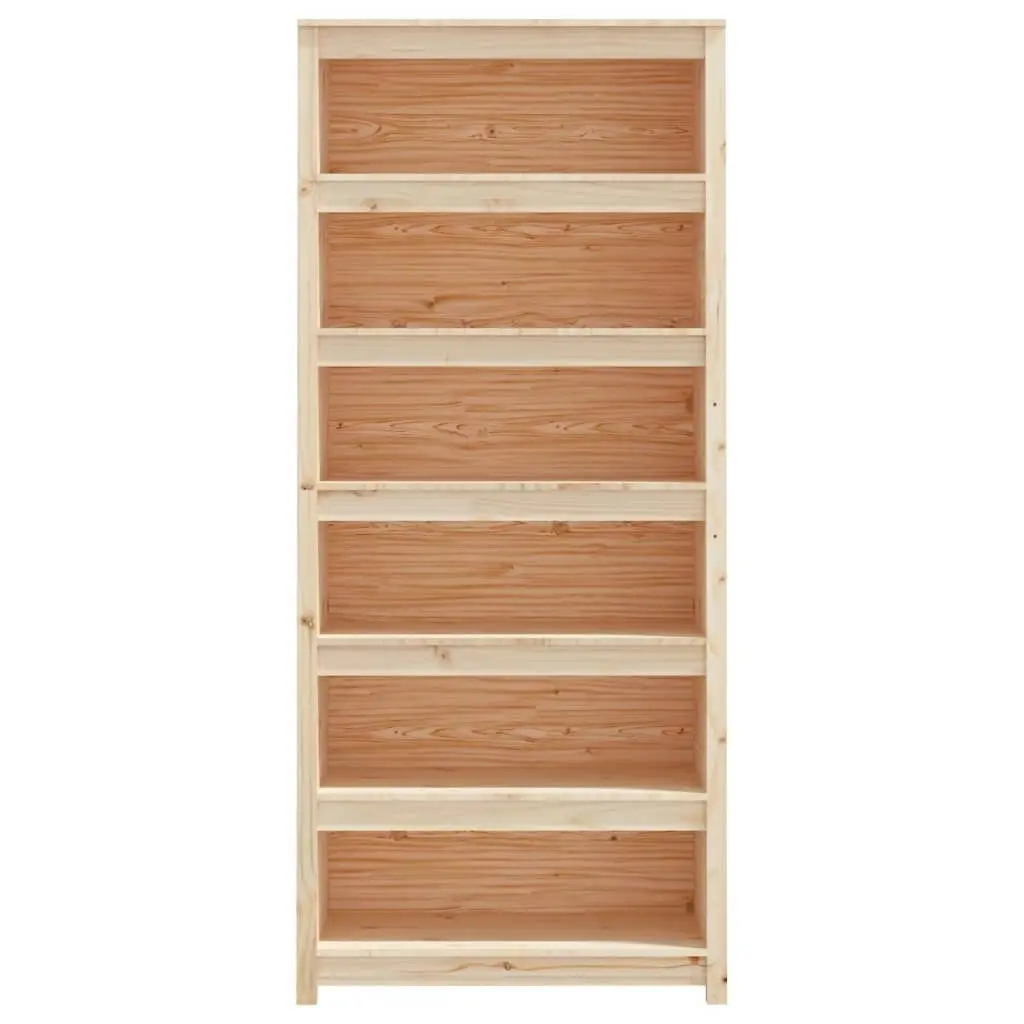 Book Cabinet 80x35x183 cm Solid Wood Pine 821694