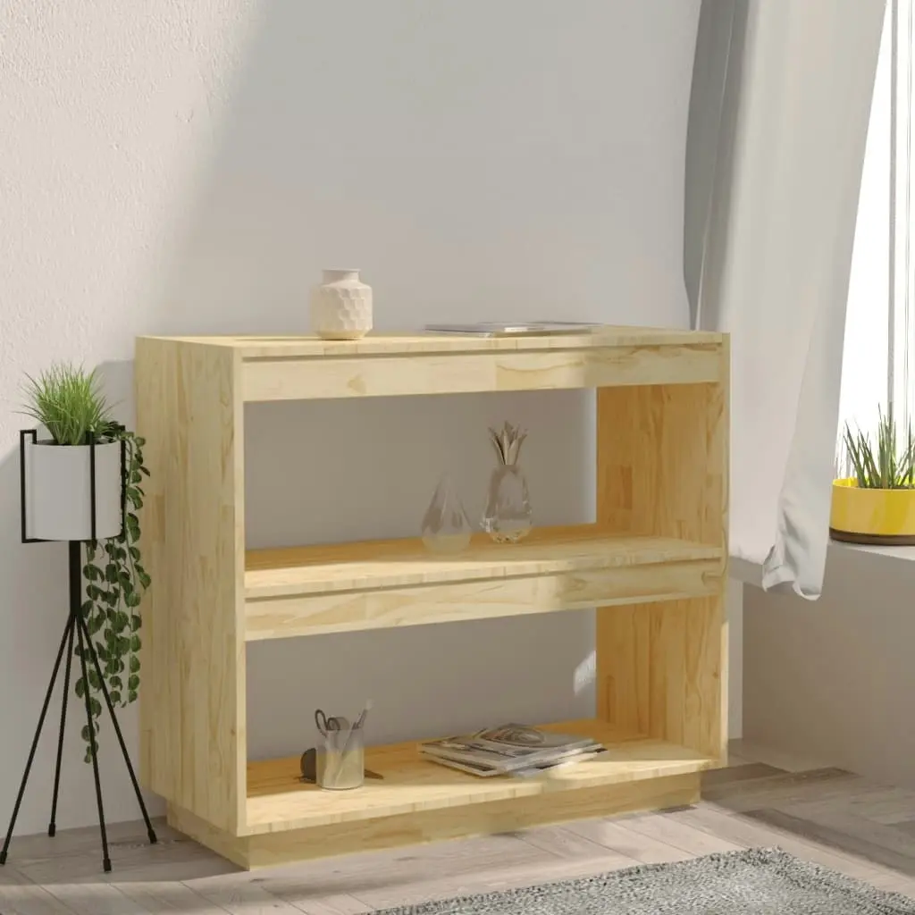 Book Cabinet 80x35x71 cm Solid Pinewood 810879