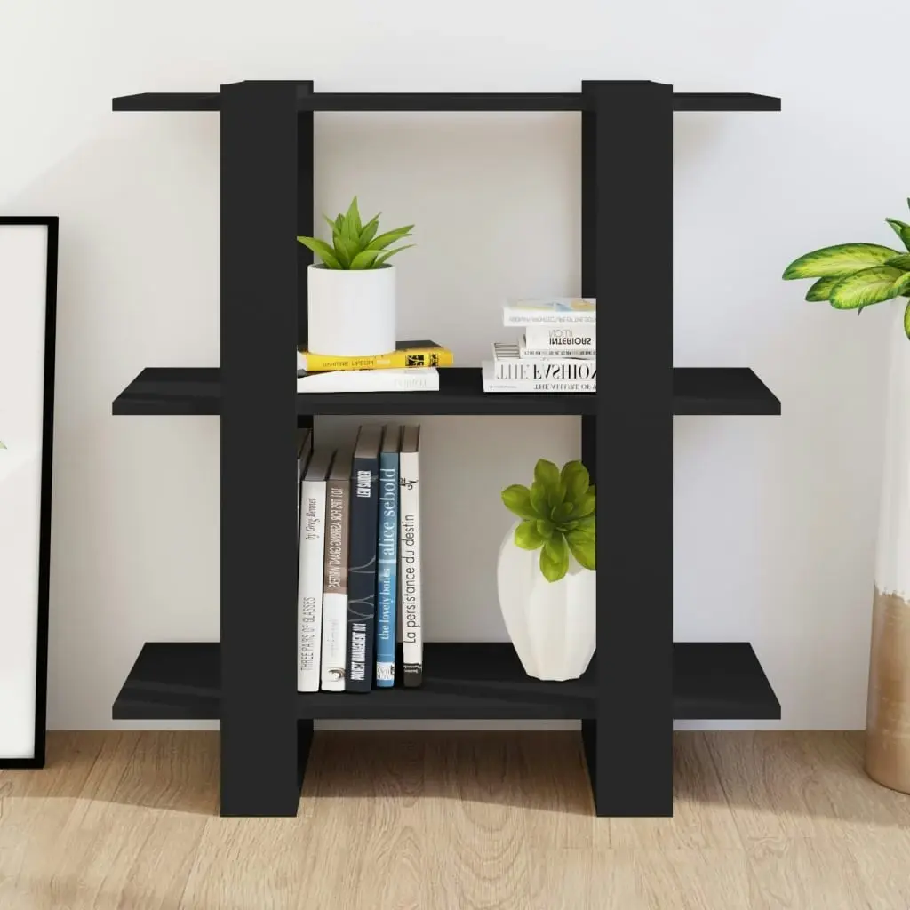 Book Cabinet/Room Divider Black 80x30x87 cm 811584