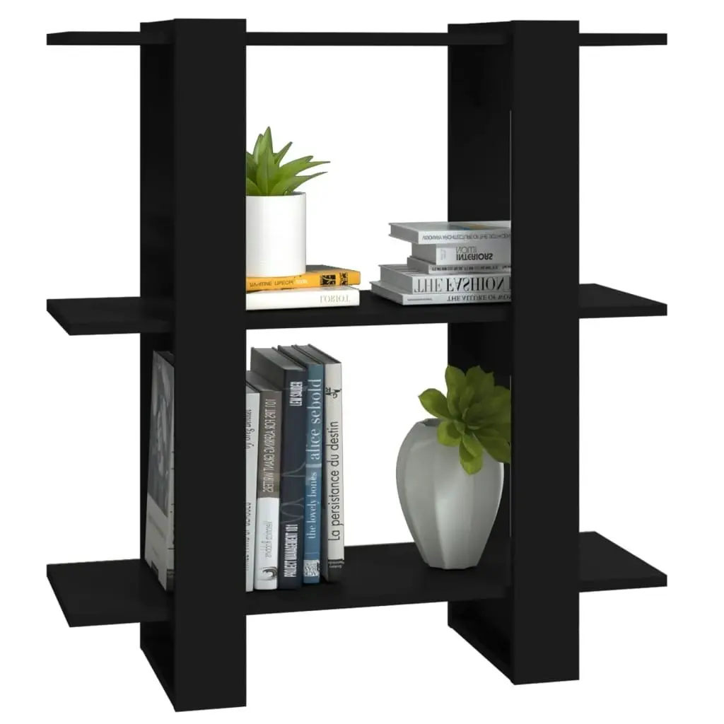 Book Cabinet/Room Divider Black 80x30x87 cm 811584