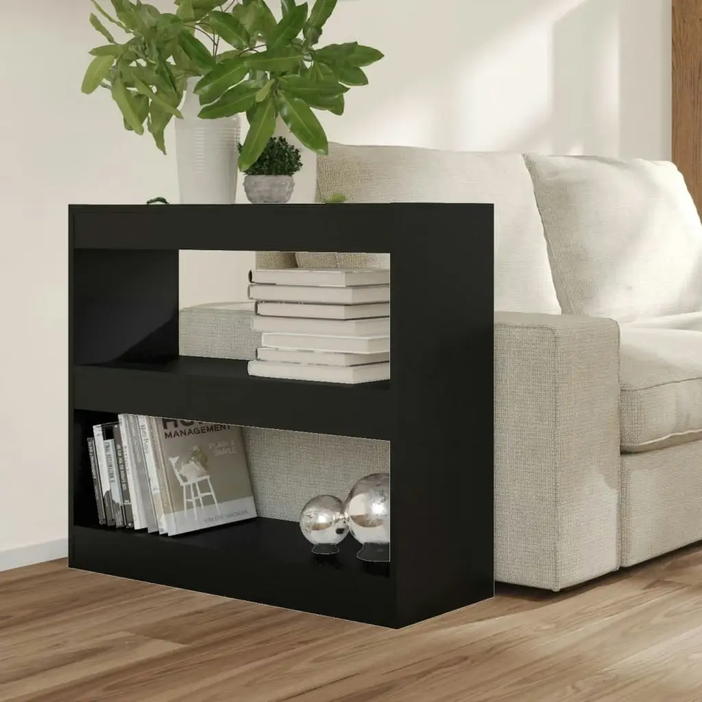 Book Cabinet/Room Divider Black 80x30x72 cm 811692