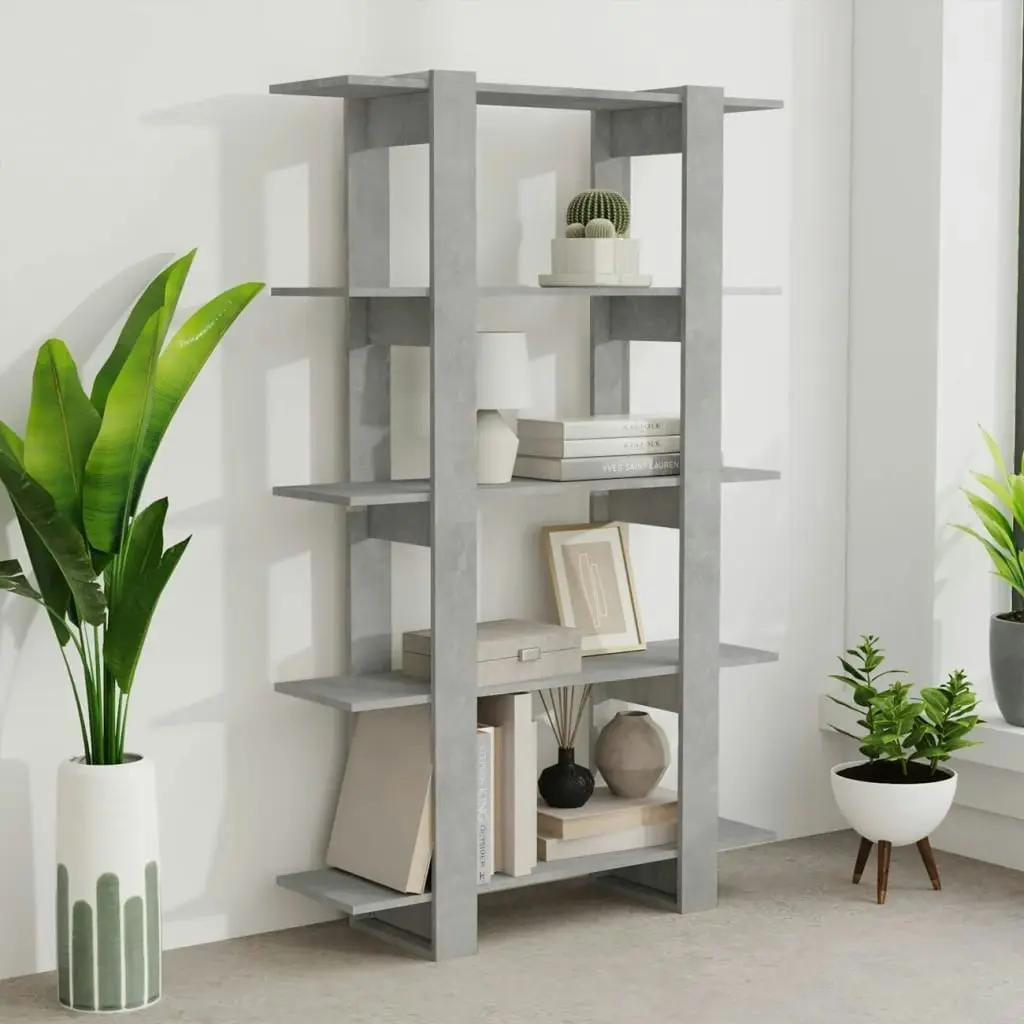 Book Cabinet/Room Divider Concrete Grey 100x30x160 cm 811533